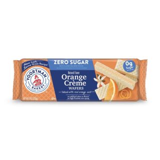 Voortman Sugar Free Wafers & Cookies – 3 Packs Per Order | Orange Wafers