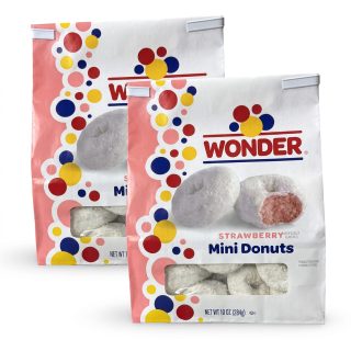 Wonder Mini Donuts, 10 oz Bags | Strawberry (2 Bags)