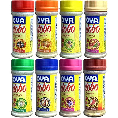 Adobo All Purpose Seasoning Ultimate Variety Pack | 8 Ounce | 8 Flavors Including With Pepper, Without Pepper, Bitter Orange, Lemon & Pepper, etc.