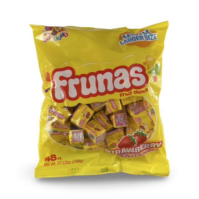 Albert's Frunas Traditional Chewy Fruity Candy – Full Size Bag | Strawberry