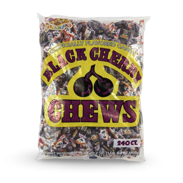 Albert's Fruit Chews – Classic Chewy Candy 240 Ct Bag | Individually Wrapped, Black Cherry