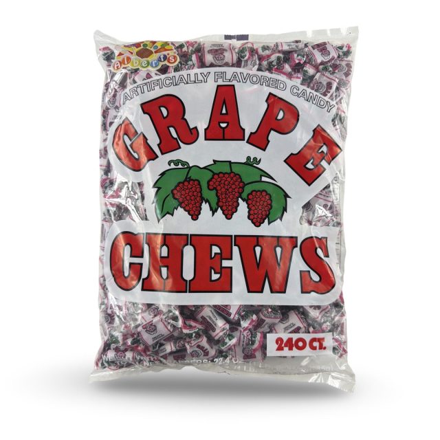 Albert's Fruit Chews – Classic Chewy Candy 240 Ct Bag | Individually Wrapped, Grape