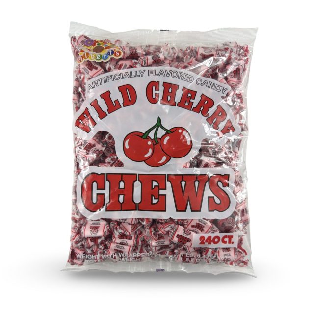 Albert's Fruit Chews – Classic Chewy Candy 240 Ct Bag | Individually Wrapped, Wild Cherry
