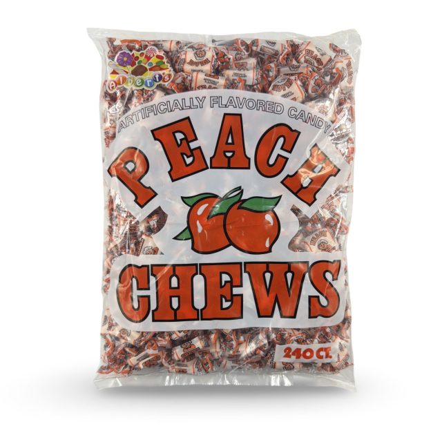 Albert's Fruit Chews – Classic Chewy Candy 240 Ct Bag | Individually Wrapped, Peach