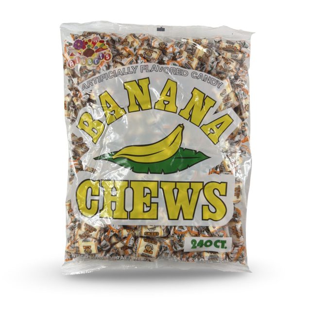 Albert's Fruit Chews – Classic Chewy Candy 240 Ct Bag | Individually Wrapped, Banana