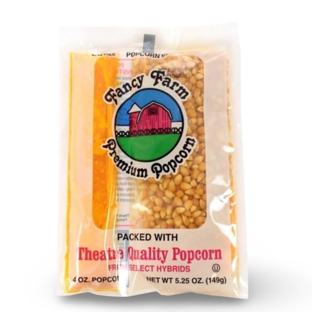 Fancy Farms At-Home Premium Popcorn Popping Kit, 5.3 Oz, Perfect Portion, 9 Bags