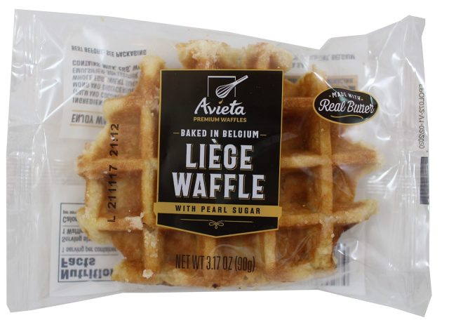 Avieta Belgian Pearl Sugar Waffles, Individually Packed 3.17 Ounce, 12 Pack