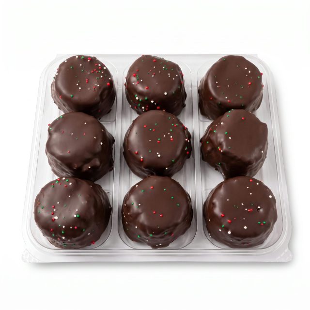 Bakery Cake Bites | 9 Pack Mini Cake Bites | Chocolate Peppermint