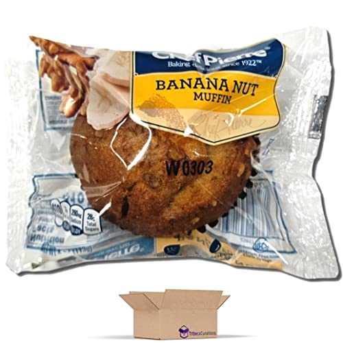 Chef Pierre Banana Nut Muffins Individually Wrapped, 4 oz | Pack of 12