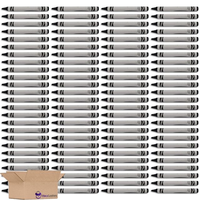 Black Crayon Bulk Value Pack 100 Count
