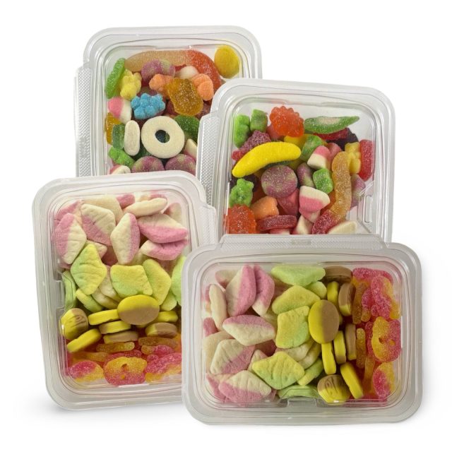 Bubs Swedish Candy & Viral American Gummy Mix Combo, 4 lb. (2 Tubs Each)