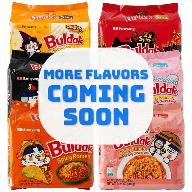 Buldak Spicy Chicken Ramen Korean Instant Noodles, 5 Pack | Cheese