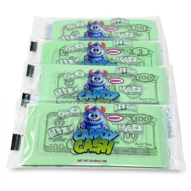 Candy Cash, 4 Pack, Edible Candy Money Bills, Fun Novelty Candy Treats