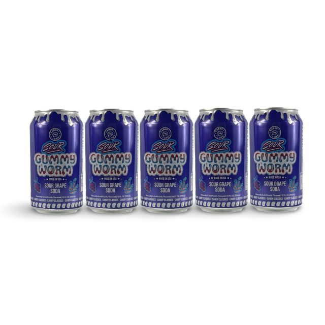 Candy Lips Brand Candy Flavored Sodas, Made in USA | Sour Grape