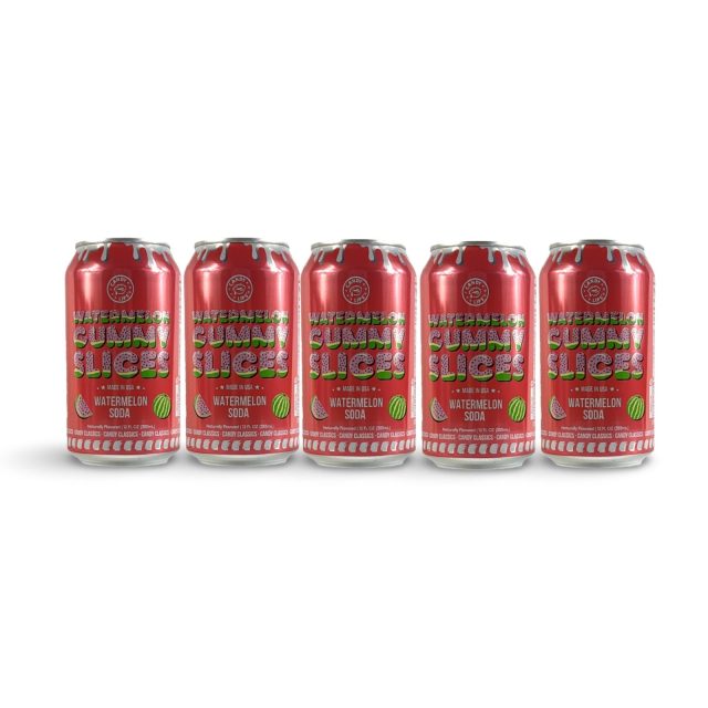 Candy Lips Brand Candy Flavored Sodas, Made in USA | Watermelon Slices