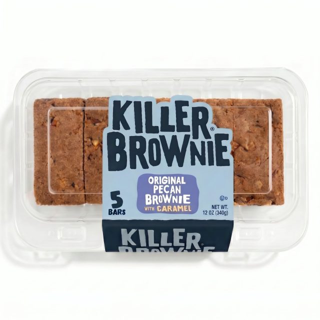 Killer Brownie Caramel Pecan Brownie Bars 15 Count, 3 Pack (5 Bars Each) Gourmet Dessert