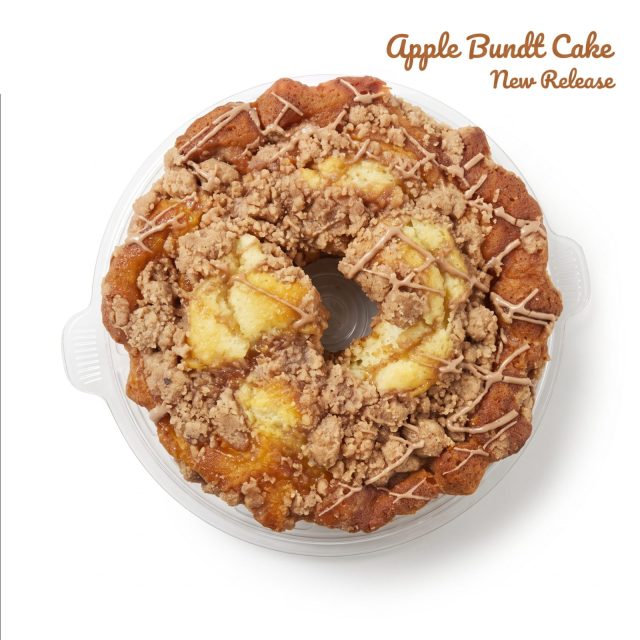 Carlotta's Bakery Apple Bundt Cake, 24 oz, Cinnamon Apple Cake with Brown Sugar Crumb Topping & Caramel Icing, New Release