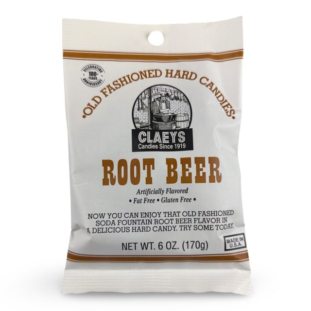 Claeys Old Fashioned Nostalgic Hard Candy – 6 oz Bags, 4 Pack | Root Beer