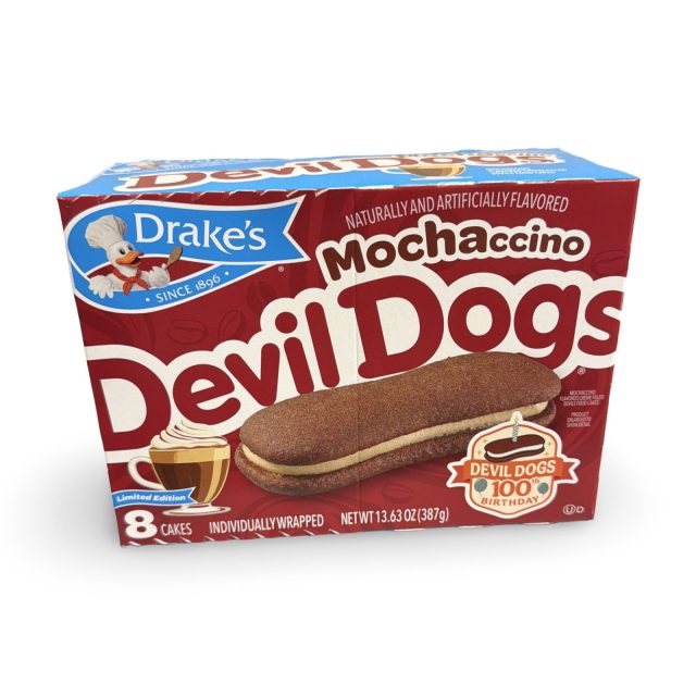 Drake's Snack Cakes Multipack Box, Mochaccino Devil Dogs, 8 Count Box