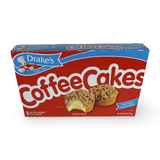 Drake's Snack Cakes Multipack Box, Coffee Cakes, 8 Count Box