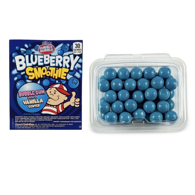 Dubble Bubble Gumball Tub – Classic & Filled Bubble Gum | Blueberry Smoothie