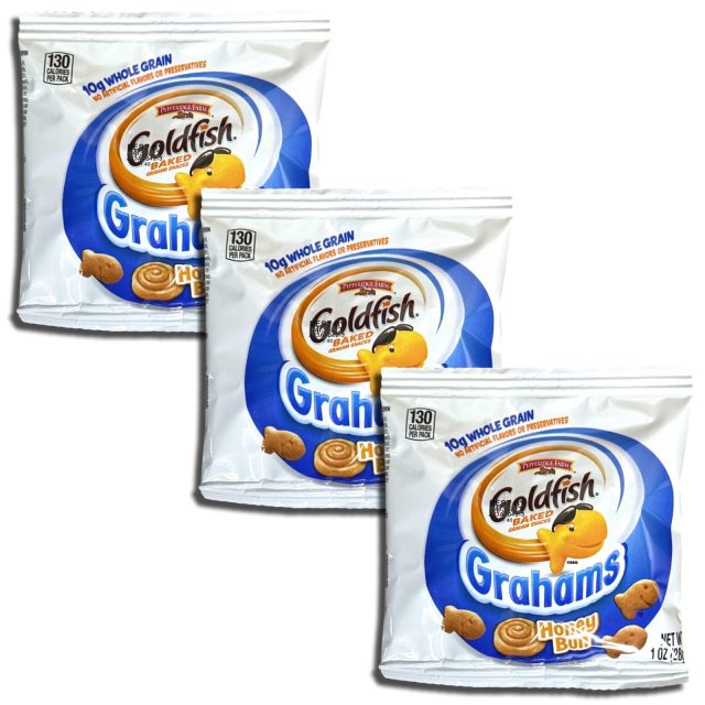 Goldfish Whole Grain Graham Crackers, Honey Bun, 30 Packs