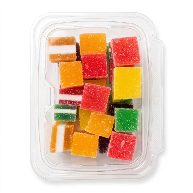 Gourmet Fruit STACKUPS| Assorted Agar Jelly Fruit Candy | Soft & Tender | 1 lb Tub