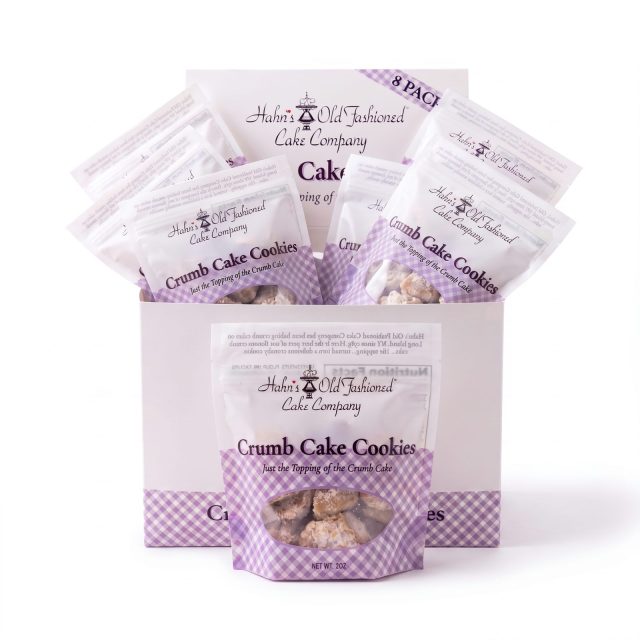 Hahn's Old Fashioned Crumb Cake Cookies, Box of 8 (2oz Bags)