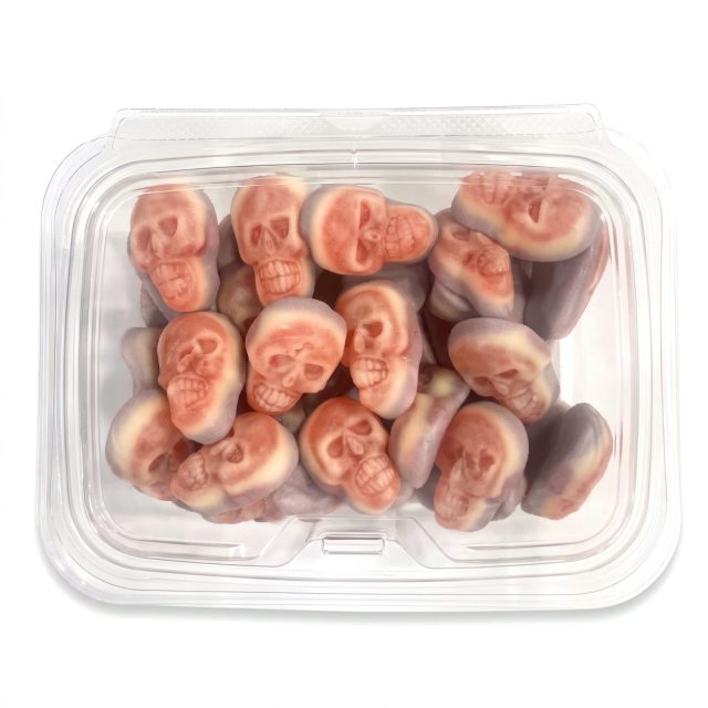 Halloween Themed Fruity Ghoulish Gummies Candy, 1 lb | Skulls