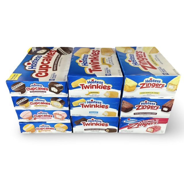 Hostess Snack Cake Care Package, 10 Box Variety Featuring All Cupcakes, Twinkies and Zingers, 92 Total Cakes