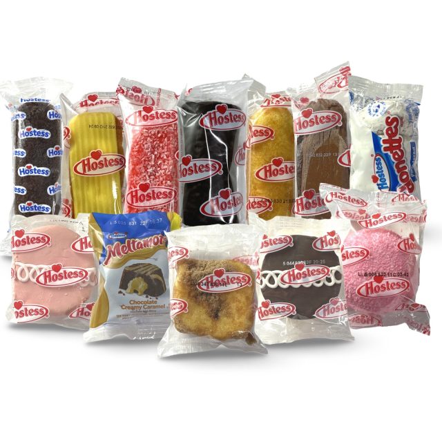 Hostess 10 Snack Cake Variety Pack, 10 Varying Flavors including Cupcakes, Cinnamon Rolls, Danish, Ding Dongs, Twinkies, Zingers