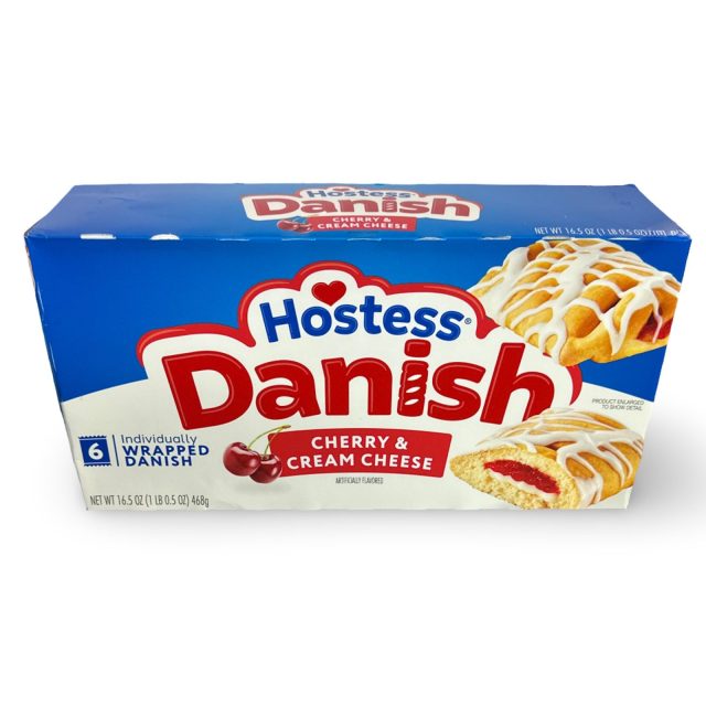 Hostess Snack Cakes Multipack Box, Cherry Danish, 6 Count Box