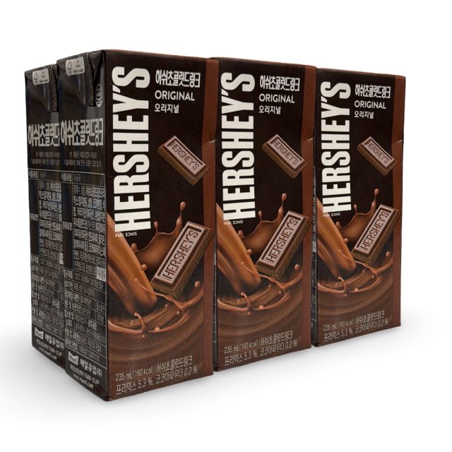 Imported Hershey's Chocolate Milk Drinks 6 Pack, Original Chocolate Milk