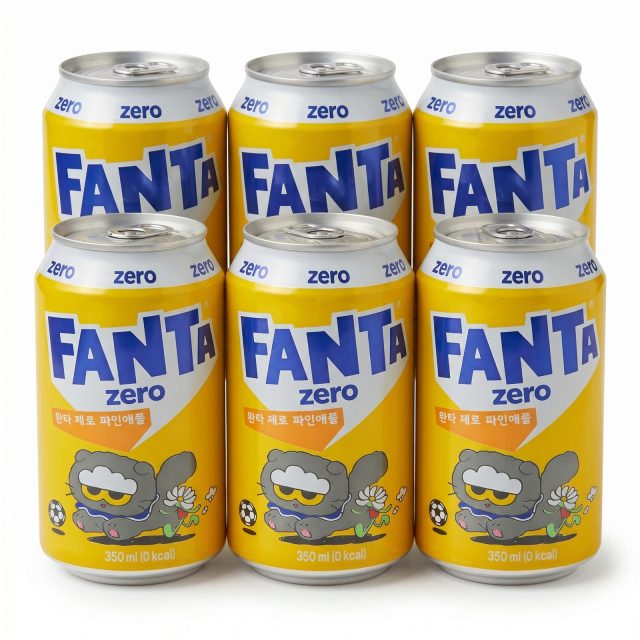 Imported Zero Sugar Sodas & Drinks 6 Pack | Fanta Zero Sugar Pineapple