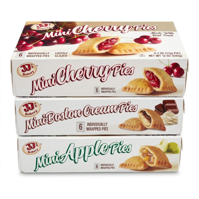 JJ's Bakery Mini Snack Pies | Cherry, Apple & Boston Cream | 3 Box Variety Bundle