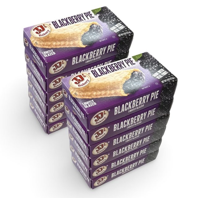JJ's Bakery Lightly Glazed Snack Pies 4oz (Pack of 12) (Blackberry)