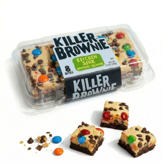 Killer Brownie Bites Variety Pack | 8 Count | Brookie Brownie, Chocolatier, Kitchen Sink | Pack of 3 (24 Total Brownie Bites)