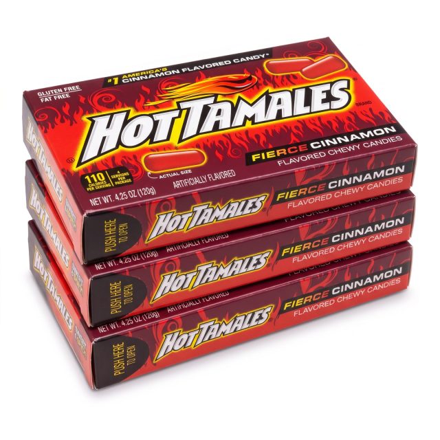 Limited Edition Hot Tamales Chewy Candy, 3 Pack Theater Boxes | Fierce Cinnamon