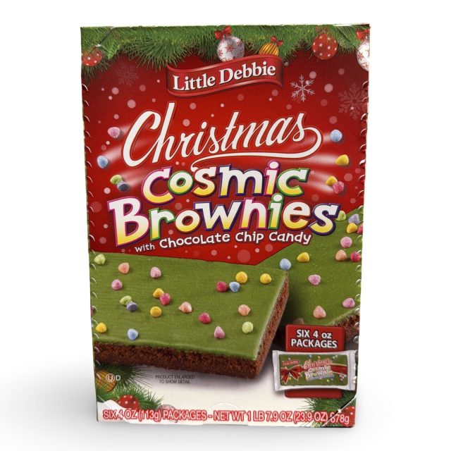 Little Debbie Christmas Themed Snack Cakes Multipack Box | Flavor: Mega Sized Cosmic Brownies