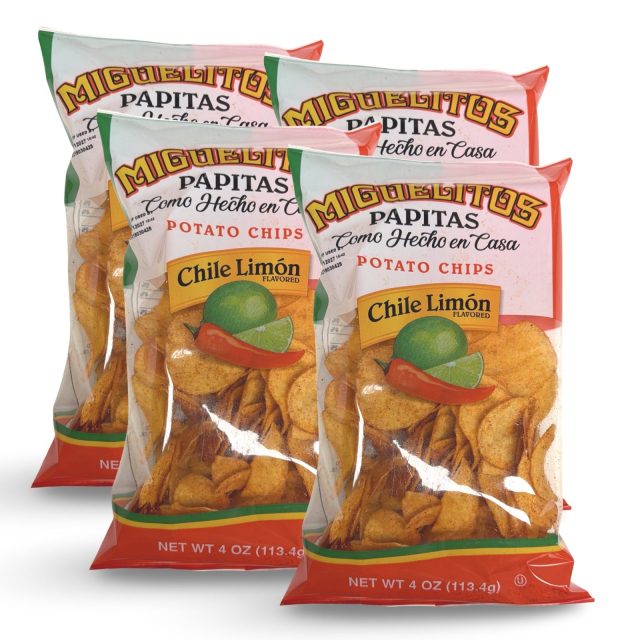 Miguelitos Papitas Potato Chips – Chile Limon | 4 Bags