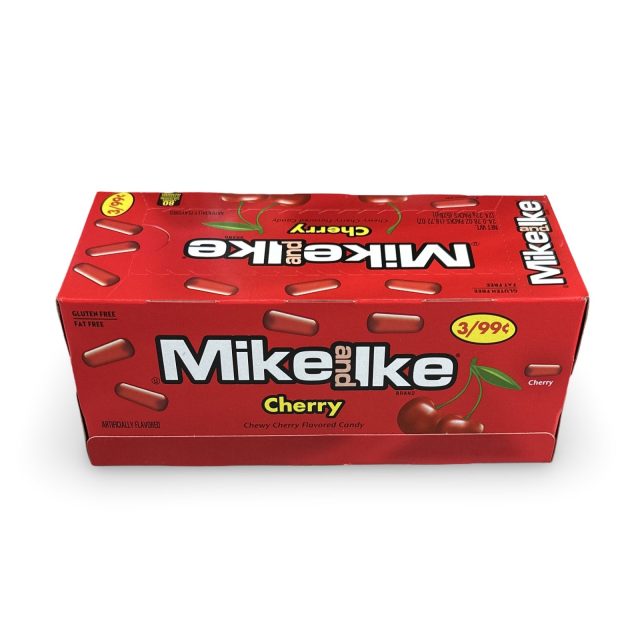 Mike & Ike Chewy Candy – 24 Count Theater Box, Cherry