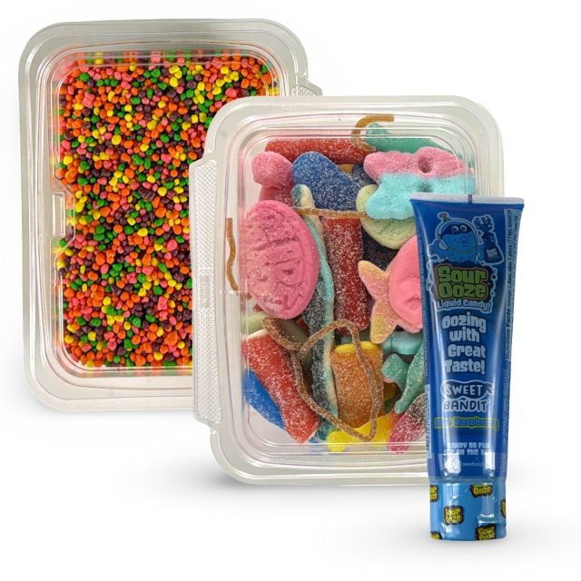 Nerds Cluster Candy Making Kit, 1 lb Swedish Candy + Regular Nerds + Blue Raspberry Sour Ooze