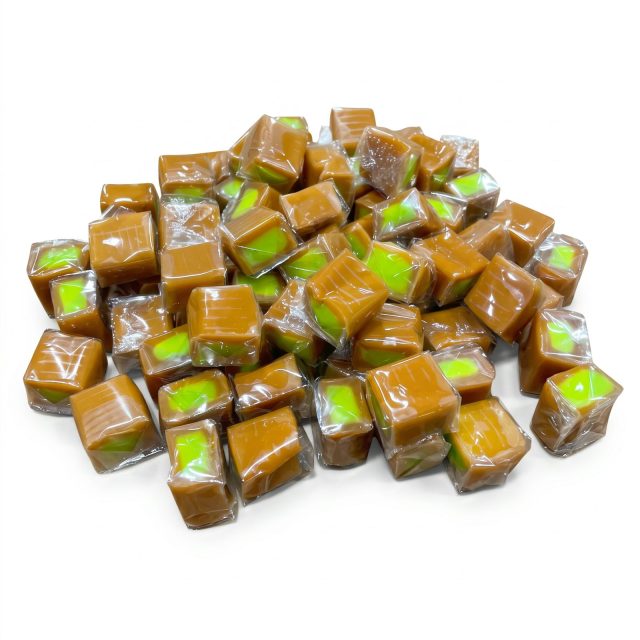 Nostalgic Limited-Batch Caramel Squares, 1 lb Container | Milk Apple
