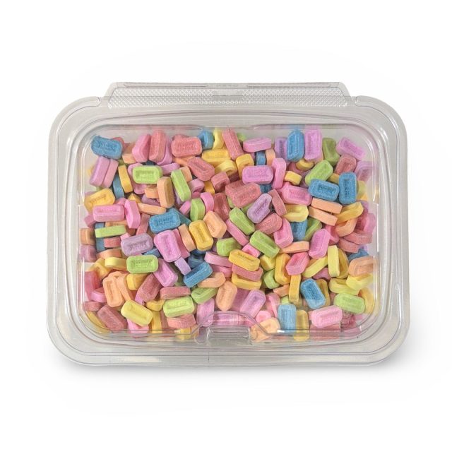 Pez Nostalgic All Ten Flavors Mega-Mix Candy Fruit Tablets Unwrapped, 1 Lb Tub