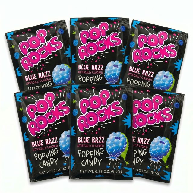 Pop Rocks Popping Candy, Gum & Dips 6 Pack | Blue Razz