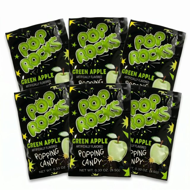 Pop Rocks Popping Candy, Gum & Dips 6 Pack | Green Apple