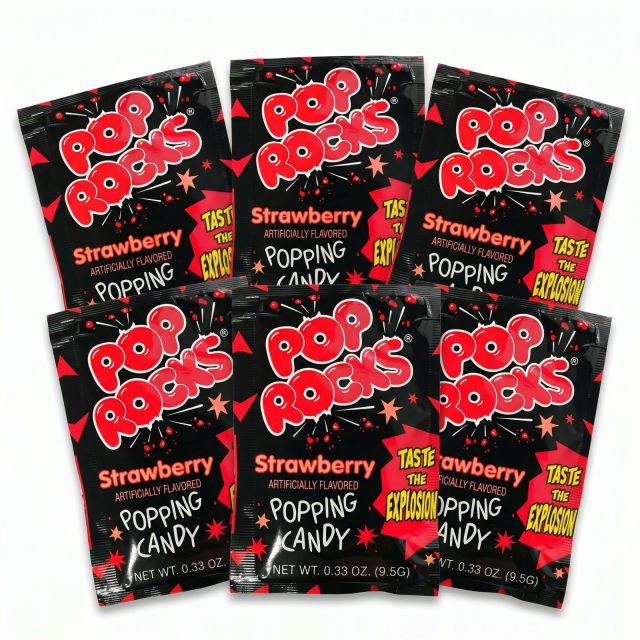 Pop Rocks Popping Candy, Gum & Dips 6 Pack | Strawberry