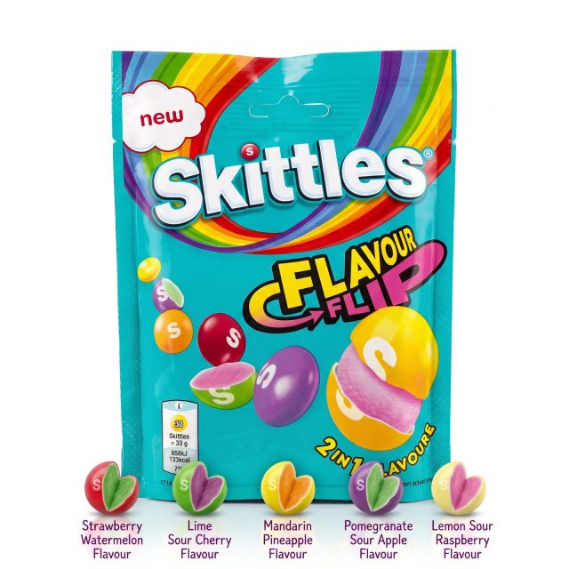 Skittles UK Imports, Flavour Flip, 136 gm Bag