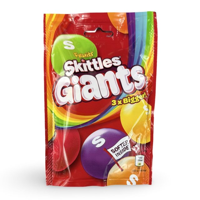 Skittles UK Imports, Giants 3x Bigger, Fruits 132 gm bag