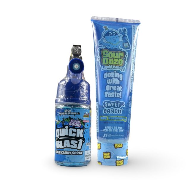 Sour Candy 2-Pack Variety | Build Your Own Assortment, Blue Raspberry Quick Blast and Sour Ooze